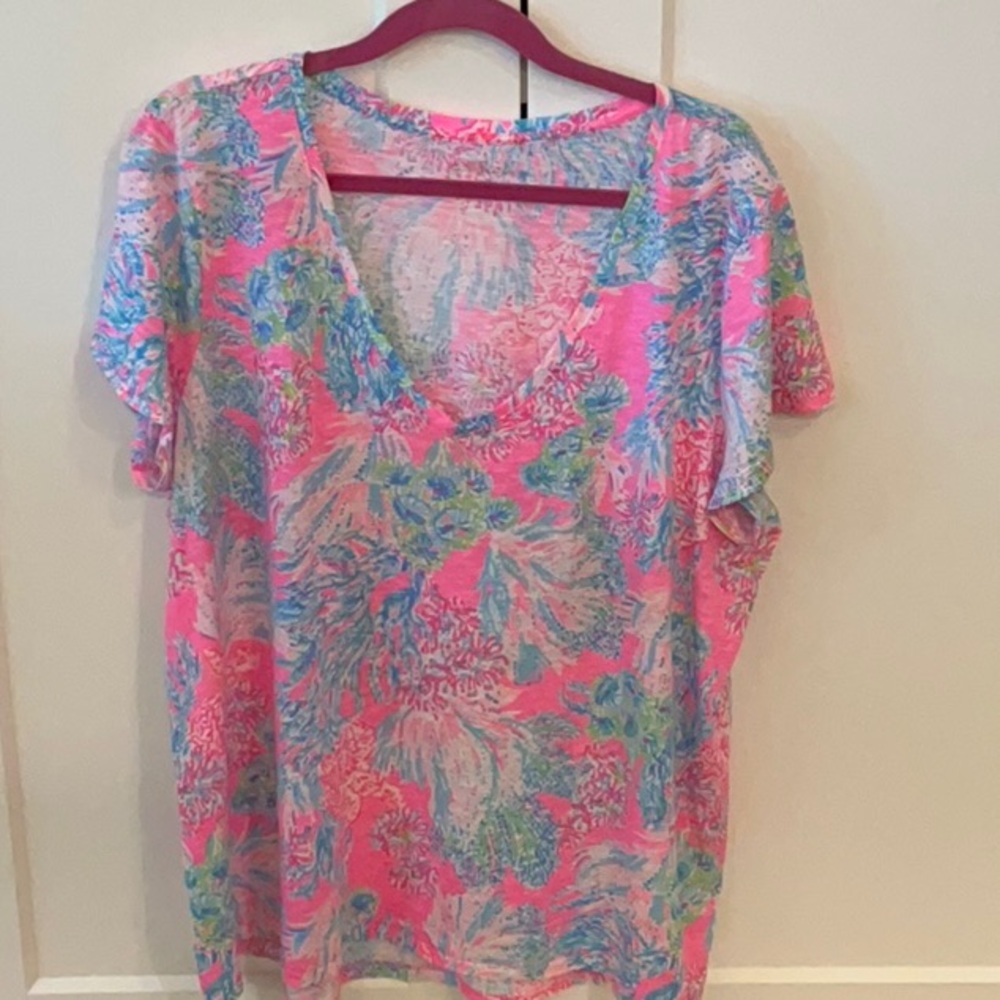 Lilly Pulitzer Etta V-Neck Top